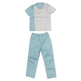 訂製拼接拼色診所制服    設計湖綠色拼灰色診所制服  診所制服供應商   短袖診所制服  動物醫院   NU070 訂製拼接拼色診所制服    設計湖綠色拼灰色診所制服  診所制服供應商   短袖診所制服  動物醫院   NU070